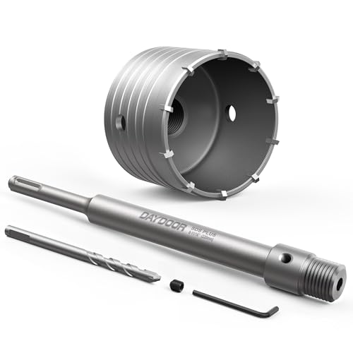 DAYDOOR 3-1/2'' (90mm) Concrete Hole Saw with SDS Plus Shank - size: 3-1/2''