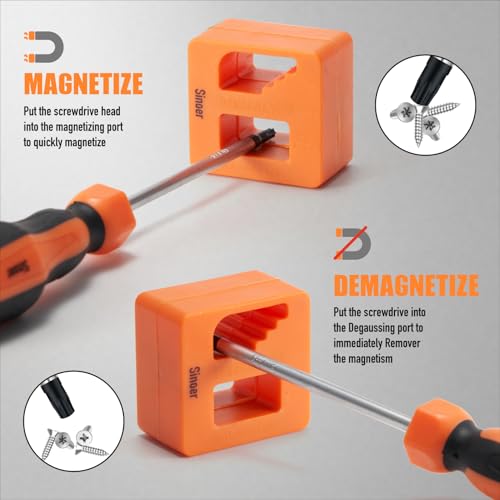 Sinoer 70-Piece Magnetic Screwdriver Set with Storage Case