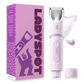 SpinDuo 2 in 1 Electric Bikini Trimmer for Women,180°Rotating Head - color: Purple