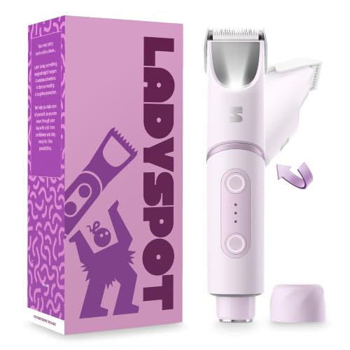 SpinDuo 2 in 1 Electric Bikini Trimmer for Women,180°Rotating Head - color: Purple