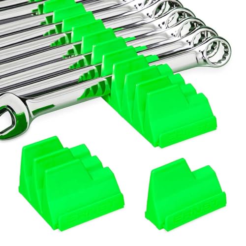 Ernst Manufacturing Wrench Pro - Modular Wrench Organizer for 40 Wrenches (Green) Patented - Made in the USA - color: Green