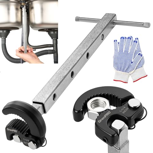 GRENPRO Telescoping Adjustable Basin Wrench For Sink Faucet Plumbing Tool - style: Telescoping Basin Wrench Capacity 3/8" to 1-1/4"