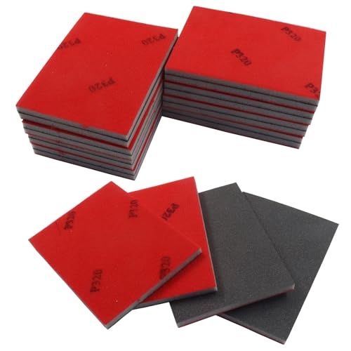 20 PCS Ultra Fine 320 Grit Sanding Sponge - size: 320 Grit
