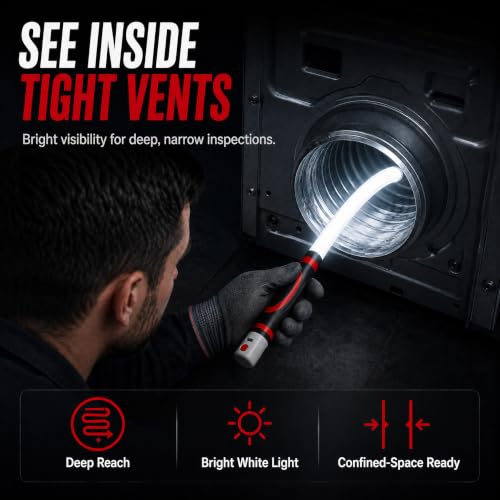 30-Inch Bendable LED Flashlight Stick, 7H Runtime Flexible Work Light