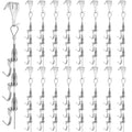 Adjustable Picture Hanging Wire Kit Picture Rail Hanging System Sturdy Gallery Display Rail Rope with 3 Hooks for Exhibition Art Gallery Frames Display (6.56 FT, 3 Hooks, 16) - style: 6.56 FT, 3 Hooks