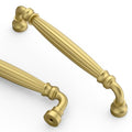 Asidrama 10 Pack 5 inch Brushed Gold Kitchen Cabinet Handles - color: Brushed Gold, size: 5" Hole Center(128mm)