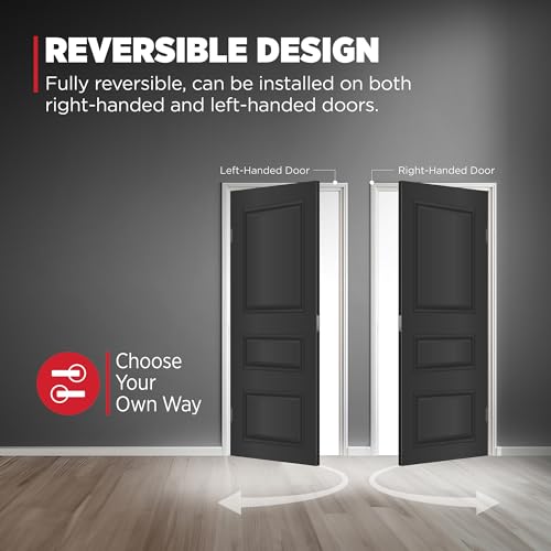 Kwikset 730HFLRDT-4 Halifax Lever with Round Rose Privacy Door Lock with 6AL Latch and RCS Strike Satin Brass Finish - color: Satin Brass, size: 1 Pack