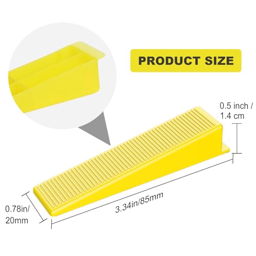 DGSL 400PCS Tile Leveling System Tile Wedges for 1/8", 1/16", 1/32" Spacers