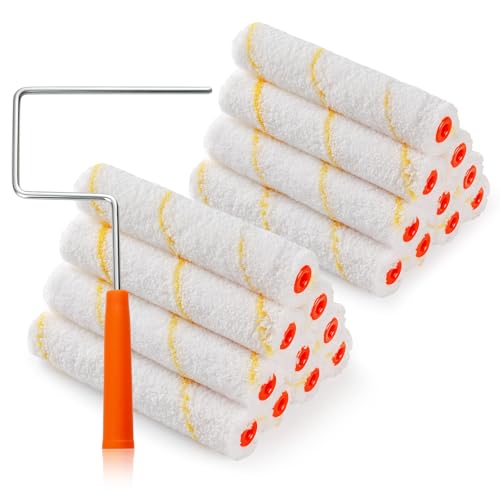 Microfiber Paint Roller Covers, 6 Inch, 3/8 Inch Nap, 20 Pack - size: 20 pcs 6" Microfiber Roller Cover
