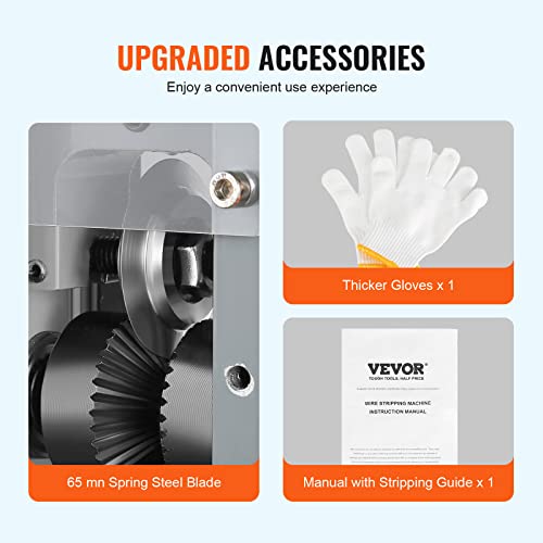 VEVOR Electric Wire Stripper Machine 0.06-1.18 in Automatic Stripping