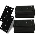 50‑Pack Flat Metal Brackets, 4" 304 Stainless Steel Brackets - size: 50PCS-4''Flat Plates