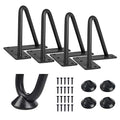 SMARTSTANDARD 4 Inch Heavy Duty Hairpin Furniture Legs, Black 4PCS - color: Black, size: 4 Inch