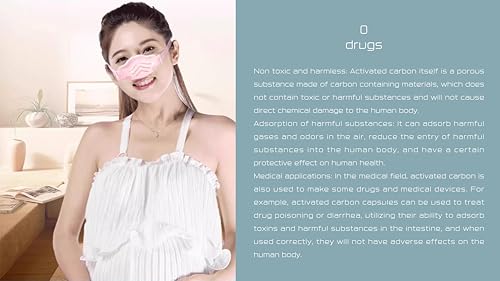 Nose cover Activated Charcoal Nasal Mask nose filters- Reusable Dust & Pollen Protection for Allergies, Hay Fever, Pollution - Breathable Nose Cover (Free 10 replacement filters)