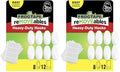 FrogTape reMOVEables Heavy Duty Wall Hooks - No Damage - Easy to Remove & Reuse - Medium Wall Hook with Adhesive Strips - Holds up to 3 lbs - Includes 8 Hooks and 12 Strips - White (Pack of 16) - size: Pack of 16, style: Medium