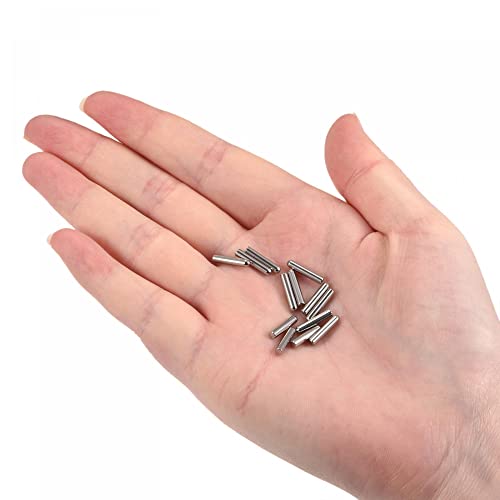 uxcell 2.8x8mm Dowel Pins, 50pcs 304 Stainless Steel Round Head Flat Chamfered End Dowel Pin Bunk Bed Pins Shelf Pegs Support Shelves Fasten Elements - size: 2.8x8mm