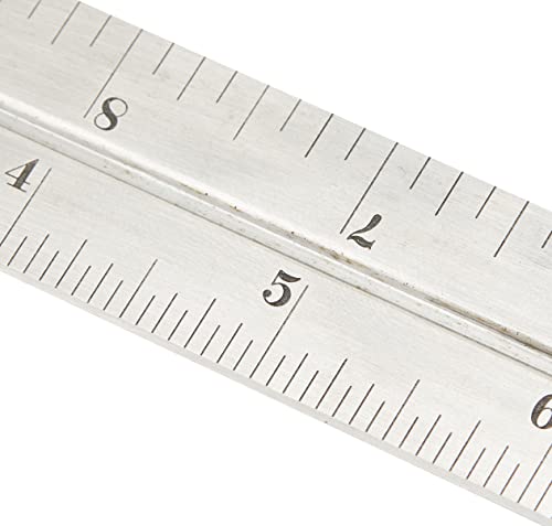 Starrett Steel Combination Square with Square Head, 12" Blade Length