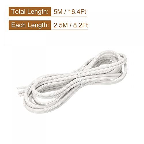 uxcell Screen Spline, 5M/16.4Ft Silicone Sealing Strip 5mm OD White - size: 5mm x 5M