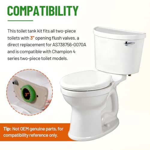 3'' Toilet Tank to Bowl Coupling Kit, Fit for American Standard Champion 4