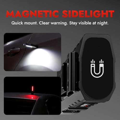 WARSUN T9PRO Pocket Flashlight Rechargeable, 1500 Lumen EDC Flashlight with Magnet Base and Clip, Compact Work Light for Dog Walking, Camping, Car Repair, Home Repair, Power Outages and Everyday Carry