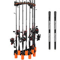 KastKing GravityLock V10 Rod Rack with Line Spooler, Holds 10 Fishing Rods - color: V10 1-pack (store 10 combos with line spooler)