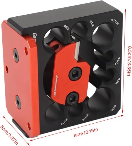 Dowel Maker Jig Kit, Imperial 8-Hole Adjustable High-Speed Carbide Inserts
