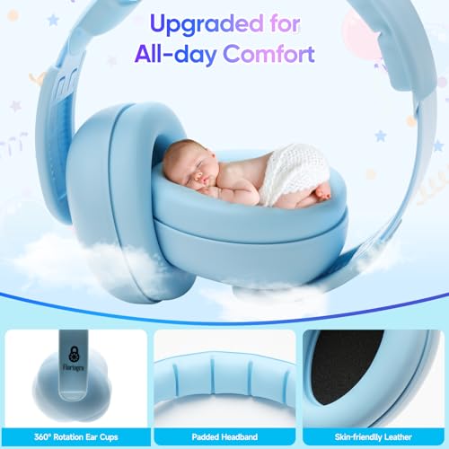Floriogra Baby Headphones for Noise - [Upgraded Friendly Version] Infant Ear Muffs Noise Protection - Toddler Noise Cancelling Headphones - Baby Ear Protection for 3 Months to 3 Years - color: Blue