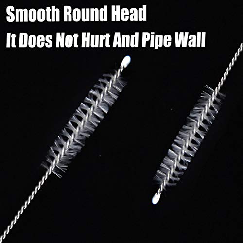 Long Pipe Cleaner Flexible Tube Cleaning Brush Snake Drain Clog Remover Drain Brush Aquarium Water Filter Pipe Air Tube Hose Cleaning Brush Sink Fridge Skinny Pipe Dredging Tool 155CM1
