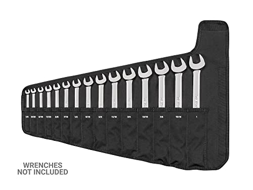 TEKTON 15-Tool Combination Wrench Roll | OTP21103 - size: 15-Tool (1/4-1 in.)