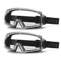 Safety Goggles Over Glasses 2 Pack Anti Fog Lens ANSI Z87.1 Certified | Eye Protection for Chemistry Lab Work & Industrial Use, Impact Resistance, Adjustable Strap, Youth Men & Women - color: 2/Black