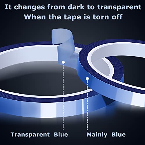 High Temperature Heat Resistant Heat Transfer Tape for Sublimation No Residue 10mm X 33m 108ft (Blue-4 Roll) - color: Blue-4 Roll