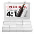 Eventronic 4:1 Heat Shrink Tubing Kit, 400PCS Adhesive Lined Tubing, Clear - color: Clear