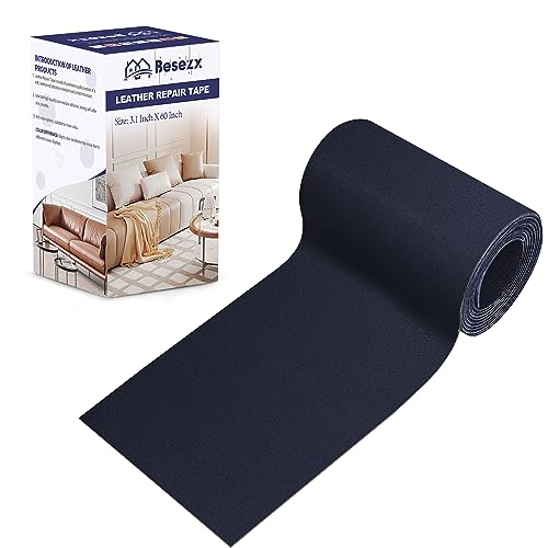 Leather Repair Patch Tape Kit, Self Adhesive Leather Repair for Furniture, Couch, Sofa, Car Seats,Office Chair,Vinyl Repair Kit.3.1inx60in - color: Dark Blue, size: 3.1 in x 60 in