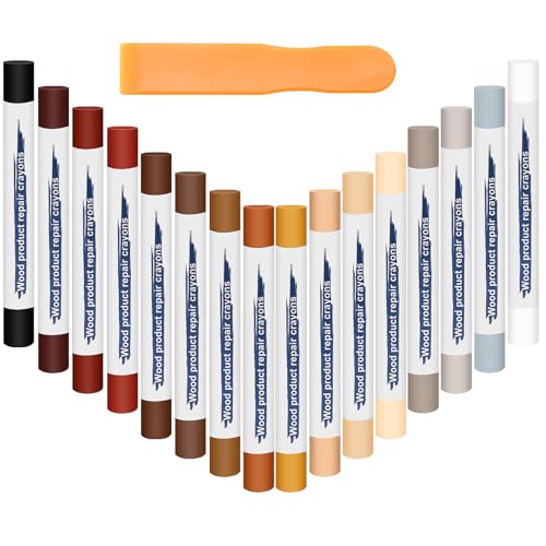 16P Wood Filler Stick, Wood Floor Furniture Repair Wax Sticks