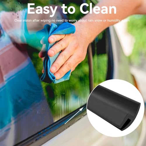 HERCHR 2pcs Rubber Strip, 3.4M/ 11.2Ft Car Front Windshield Window Seal Strirp Moulding Trim, Black Rubber Seal Car Windshield Window Door Seal Strip Weather Seal Rubber Stripping Car Window Seal