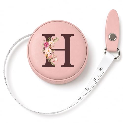 Maicican Retractable Tape Measure, Pink Leather Sewing Measuring Tape, H - color: Tape Measure-Pink H