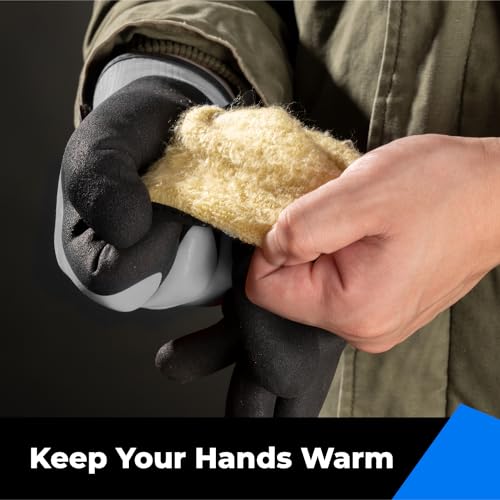 toolant 100% Waterproof Winter Work Gloves, Thermal Insulation with Grip - color: Grey, size: Small (Pack of 1)