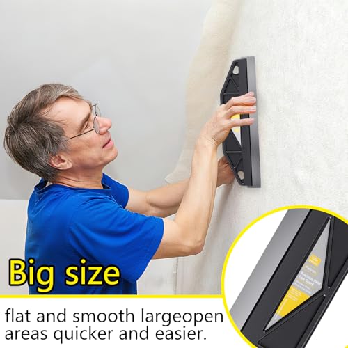 12-Inch Paint Edger & Trim Guard, Stainless Steel Straight Edge Tool - color: Black