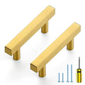 Ravinte Gold Cabinet Handles 2-1/2 Inch 10 Pack, Square Cabinet Pulls - size: 2-1/2 Inch Hole Centers