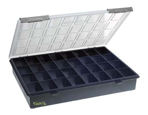 Raaco Assorter 4-32 Tool Box Organizer, 32-Slot Small Parts & Hardware - size: Full-Size –32 Slots, style: Fixed Grid