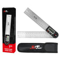 S&F STEAD & FAST Digital Angle Finder Tool with Case, 7 Inch / 200 mm - size: Digital Angle Ruler 7 Inch