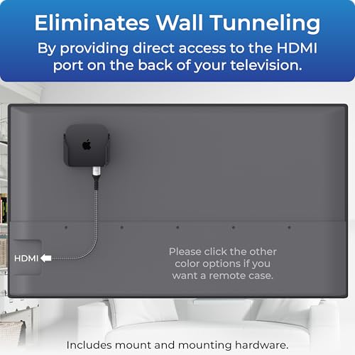 ReliaMount Premium Mount for Apple TV - Compatible with Every Apple TV - color: Black Apple TV Mount