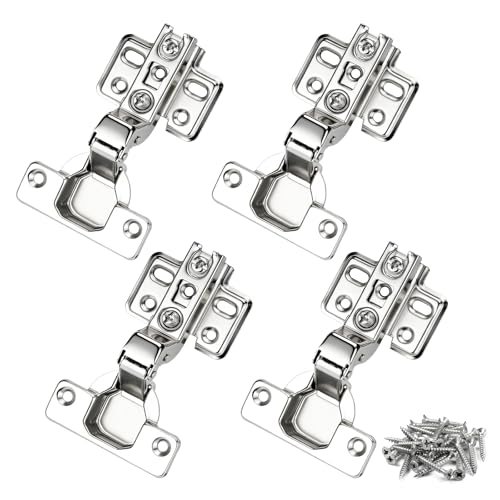 4 Pack Soft Close Cabinet Hinges 35mm, Inset Hinge for Kitchen - size: 35 mm
