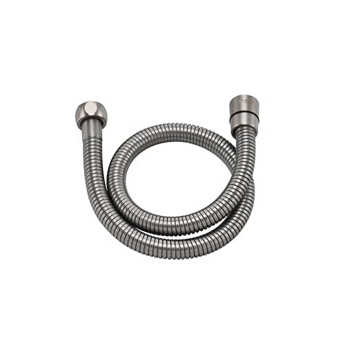 23 Inches 304 Stainless Steel Shower Hose Extra Short Brushed Nickel - color: Brushed Nickel, size: 23 Inches