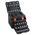 VEVOR 230 PCS Mechanic Tool Set with 4-Drawer Tool Box 1/4" 3/8" 1/2" Drive - size: 230-PCS