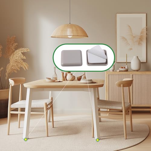 Furniture Sliders,25mm Square Table and Chair Leg Sliding Pad for Easy Moving on Carpet Hardwood (16pcs) - size: 25mm,Square
