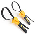 Lichamp 2-Pack Adjustable Rubber Strap Wrench Set, 4" & 6"