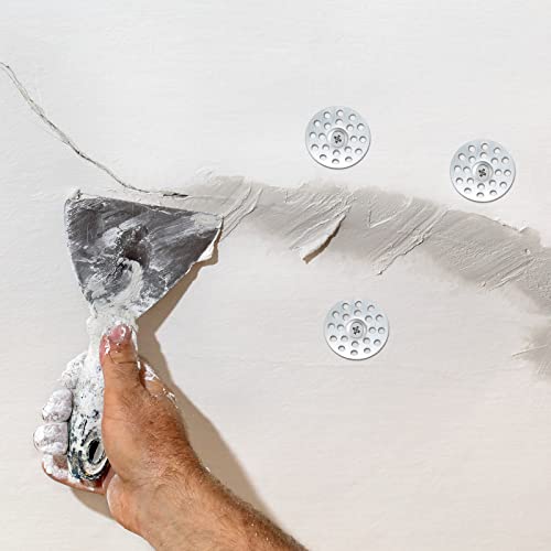 Dunzy 200 Pcs 1 Inch Plaster Washers Zinc Washer for Wall Ceiling Repair