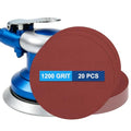 20 Pack 6 Inch PSA Sanding Discs 1200 Grit Aluminum Oxide Red - size: 1200 grit
