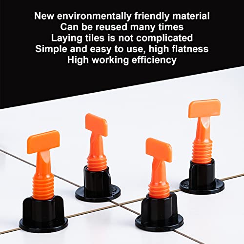 402Pcs Tile Leveler Set Reusable Tiles Leveling System Kit with "+" Type Clip Wrench for Floor