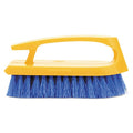 Rubbermaid Commercial Products Iron Handle Scrub Brush 6-inches Polypropylene Fill Cobalt Bristles For Hard Scrubbing on Tile/Grout/Floors/Walls/Countertops